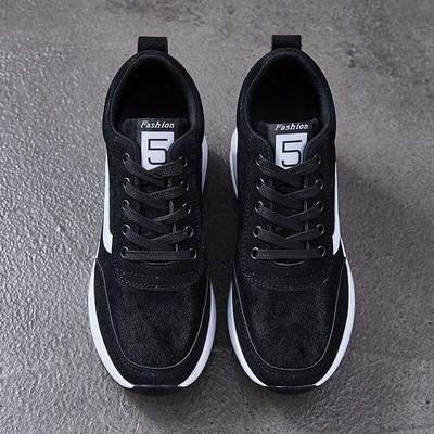 Женская вулканизированная обувь, осенняя новая модная повседневная обувь на платформе для женщин, дышащая, лаконичная спортивная обувь для бега