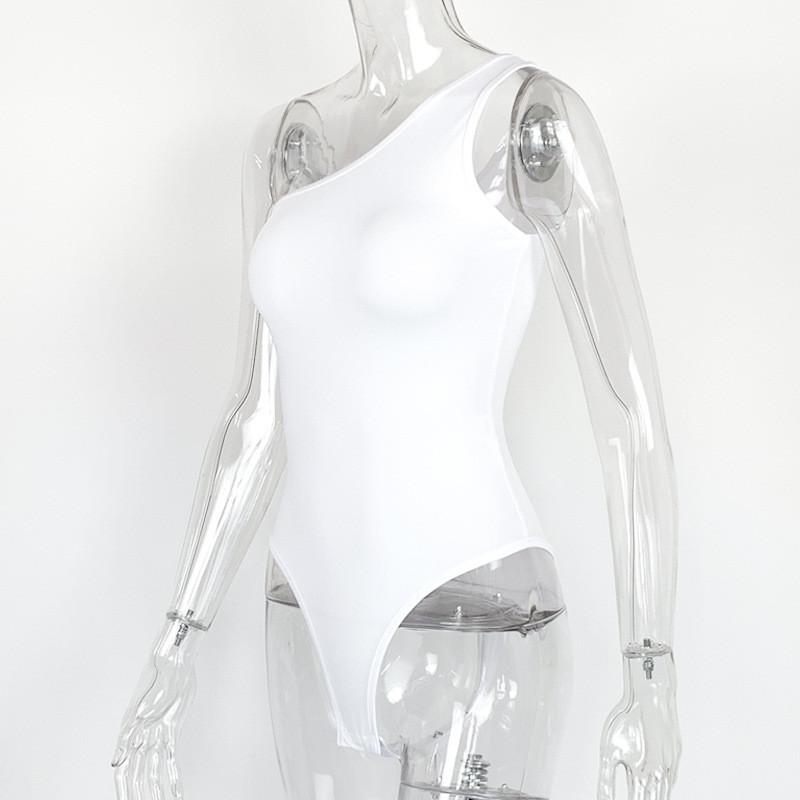 European Style Bodysuit With Asymmetric Design For Summer Party Wear Women