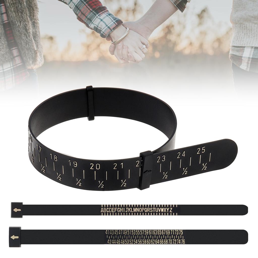 Набор из 3-х инструментов для измерения запястья для мужчин/женщин с UK RingSizer (А - Я), Размер пальца ЕС (41 - 76), Ювелирный браслет-калибровщик