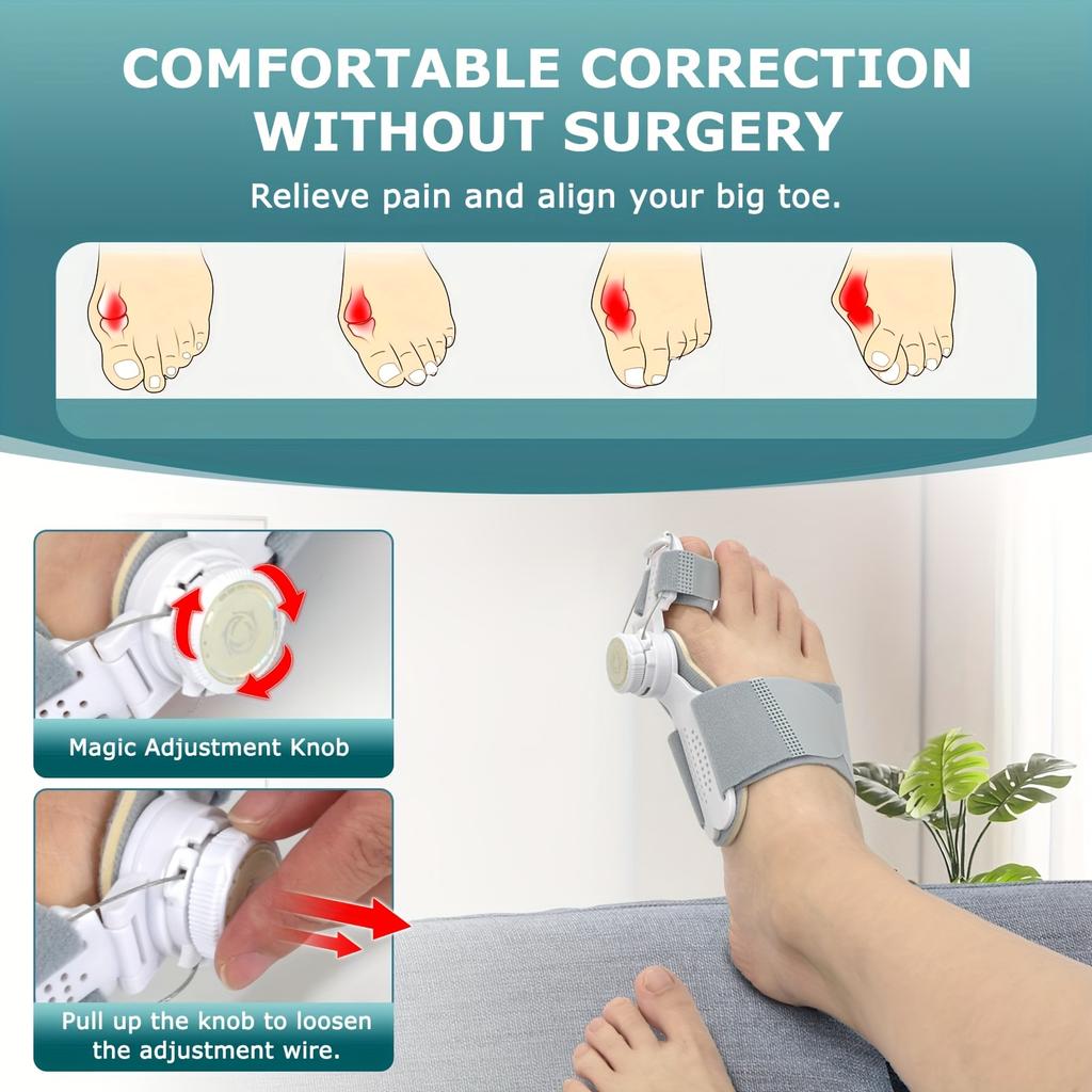 Регулируемый Унисекс Корректор - Поддержка-фиксатор для пальцев рук и ног | Дышащий дизайн для ношения в течение всего дня/ночи | Поддержка осанки
