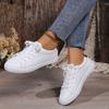 Flat Bottomed Casual Lace Up Sports Board Shoes Round Toe Women's Shoes