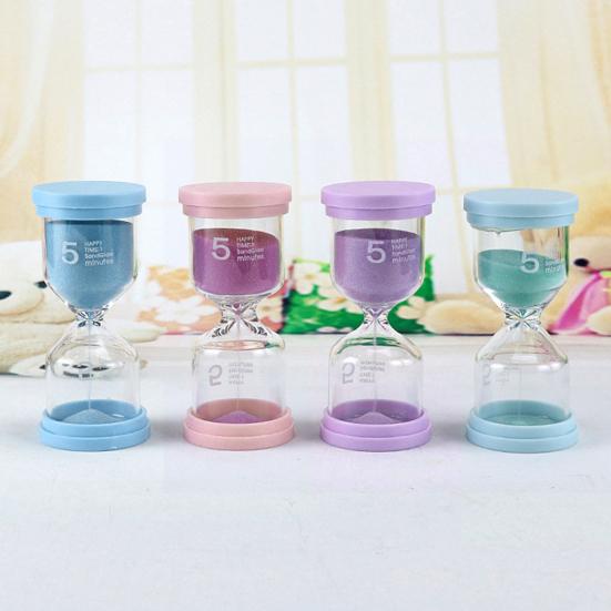 Мини-песочные часы, 5-минутный таймер, портативный таймер для чистки зубов, песочные часы для душа с присоской, кулинарные игры