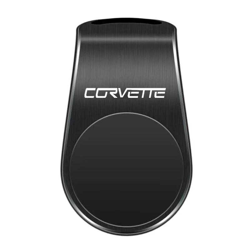New Car Phone Holder Magnetic Car Mount For Chevrolet corvette Logo Anti Slip Phone Holder Car Magnetic L-shaped Auto Accessorry