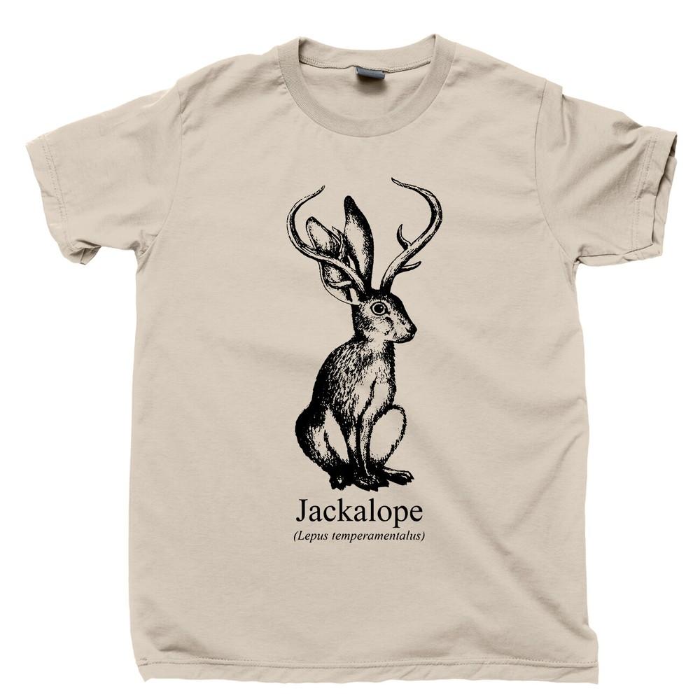 Jackalope T Shirt Jackrabbit Antelope Horn Spirit Animal Hare Cryptid Hunter Tee