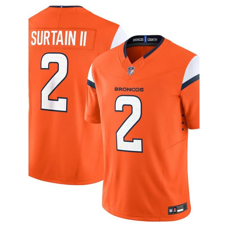 Denver Broncos NFL Football Jersey Embroidered Patch Tee Mens Short Sleeve Team Apparel