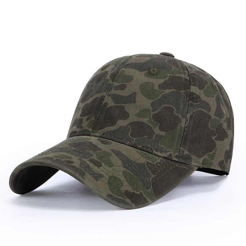 Vintage Camo Baseball Cap, Adjustable Distressed Dad Hat, Outdoor Hunting Sun Hat for Men Women