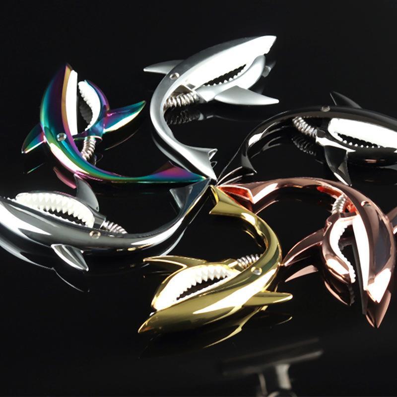 Guitar Capo Zinc Alloy Shark Shape Quick Release Anti Slip for Jam Session Home Practice Outdoor Guitar Performance