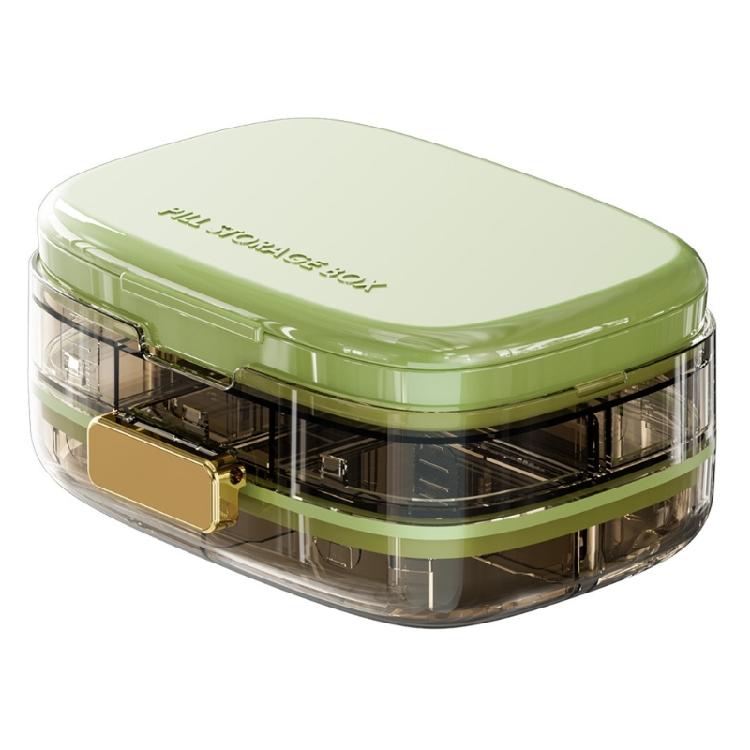 Практичный органайзер для лекарств на 10 ячеек с герметичной крышкой для дома и офиса, предотвращающий протечки и разливы.