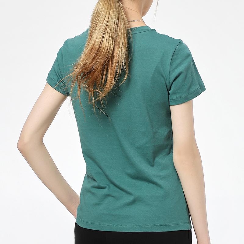 Puma Running Training Casual Sports Round Neck Short Sleeve T-Shirt Women Tops Green 532282-45