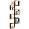 VidaXL Cube Wall Shelves 6 Pcs Smoked Oak 30x15x30cm, Cube-shaped Storage, Organizer In the Shape of 815881