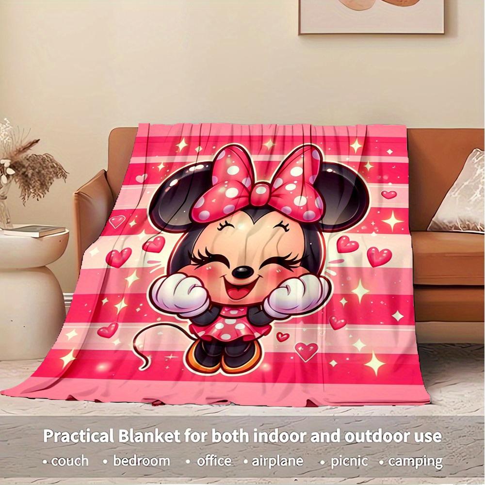 1pc Throw Blanket - Cute Cartoon Mouse Design, Soft Warm Bed Coverlet for Room Decor,
