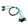 MINI SAS 4SATA Transmission Cable Connect To SDD Hard Disk Computer Server High Speed 7P To 4SATA