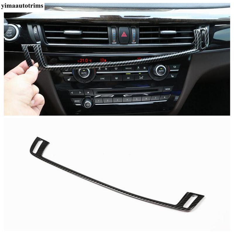 Rear Armrest Box Strip / Read Light / Middle Air AC Vent Cover Trim Accessories For BMW X5 F15 2014 - / X6 F16 2015 -
