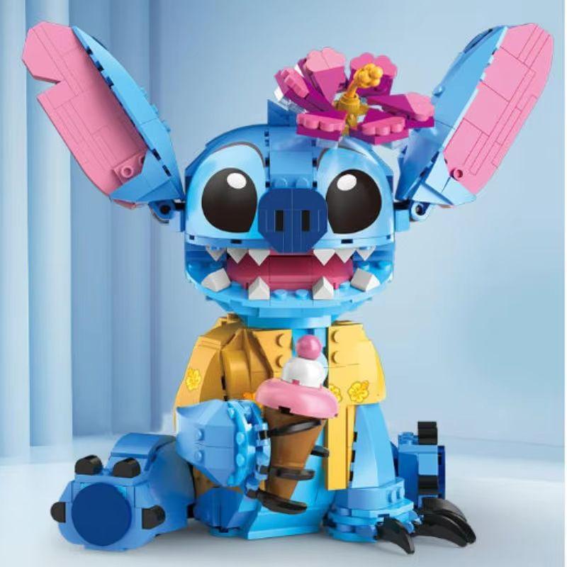 Animation  Stitch Fitting Construction Blocks Fitting Assembly Decoration Education Toy Sets Surprise Birthday Christmas Gifts