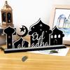 Ramadan Table Ornament Wooden Acrylic Moon Star Castle Eid Mubarak DIY Home Kareem Ramadan Decoration Islamic Muslim Party Gift