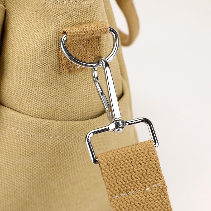 Женская сумка через плечо, большая вместительная сумка из холста