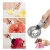 Многофункциональные ложки для мороженого из нержавеющей стали, ложка двойного назначения, ложка для фруктов, ложка для арбуза, ложка для шариков, BJL001
