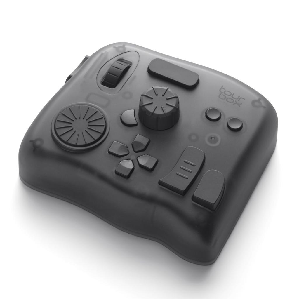 TourBox Elite Left Hand Device Bluetooth Haptic Feedback Video Movie Editing Modeling Color Correction Photo Processing Illustration Blind Operation