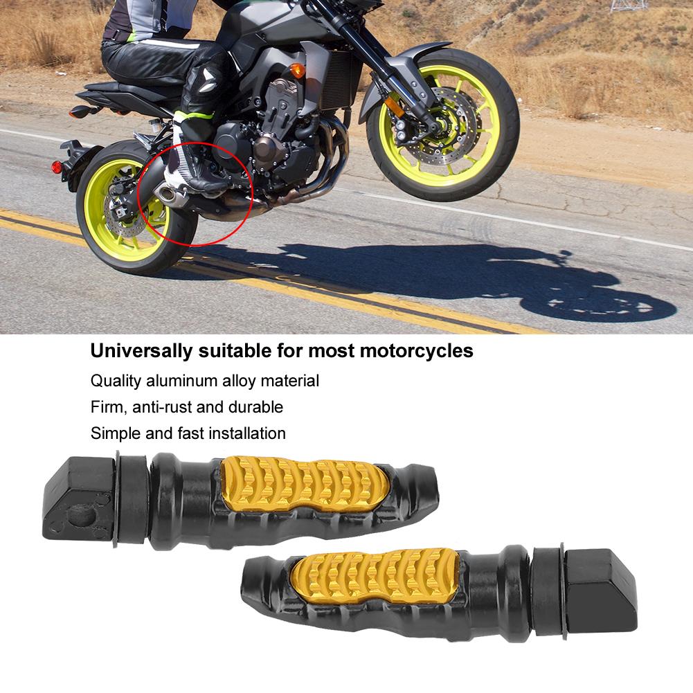 1 пара Универсальные алюминиевые педали подножки подставка для ног подножки желтые