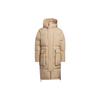 Originals Trefoil Long Down Jacket With Pure Zip Hooded Mid-Length Men Outerwear Khaki HS7290