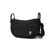 8403 Snoopy Quilted Shoulder Bag IP Deli Quilt Peanuts [Routeto] Die-cut (01 Black)