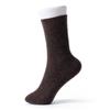 Womens Cashmere Blend Mid-Calf Socks Solid Color Warm Soft Casual Fall Winter
