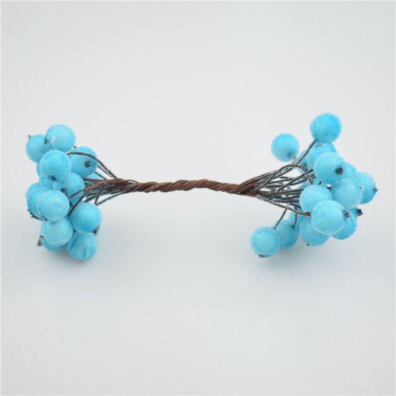 Нежный Мини Рождественский Пенопластовый Морозный Цветочный Ансамбль с Ягодами Падуба Для Домашнего Декора