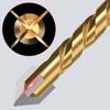 Cross Triangle Bit Tool Hard Alloy Drilling Tools Multi-purpose Drill Bits  Glass