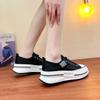 Fashion Summer Lace Up Increase Height Platform Shoes for Women 2024 New Women's Breathable Mesh Low Top Sneakers Outdoor Casual Shoes
