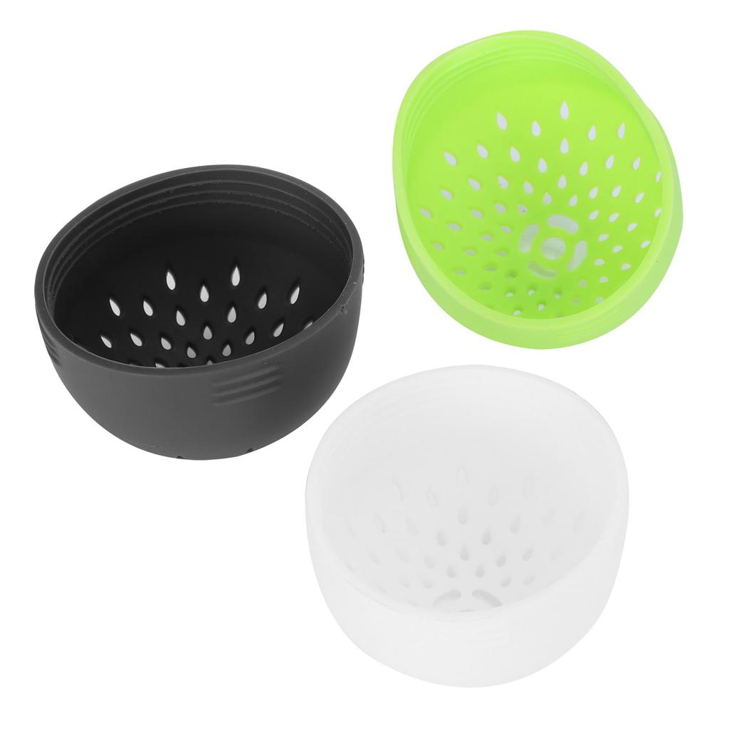 3Pcs Mini Colander Multi Purpose Silicone Can Filter Cover Strainer Kitchen Gadget