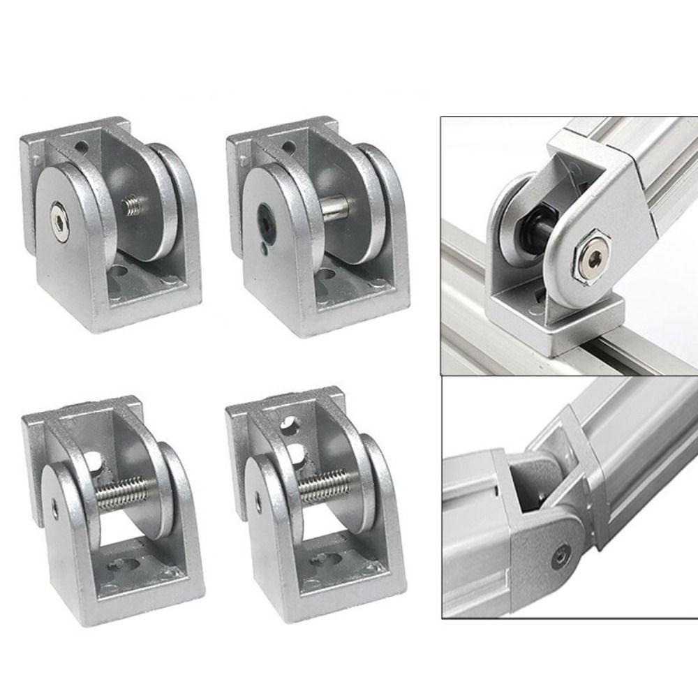 Sliding Base Pivot Joint Connector Right Angle Connector Industrial Aluminum Profile