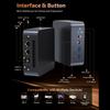 Мини-ПК Настольный компьютер для AMD Ryzen 7 8745HS 8 ядер 16 потоков S до 4,9 ГГц WiFi 6 Bluetooth 5.2 Поддержка тройного