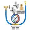Complete Cooling System Repair Kit Refrigerant Piercing Valves R134A Refill Tool Set Metal Material Piercing Tap Valves