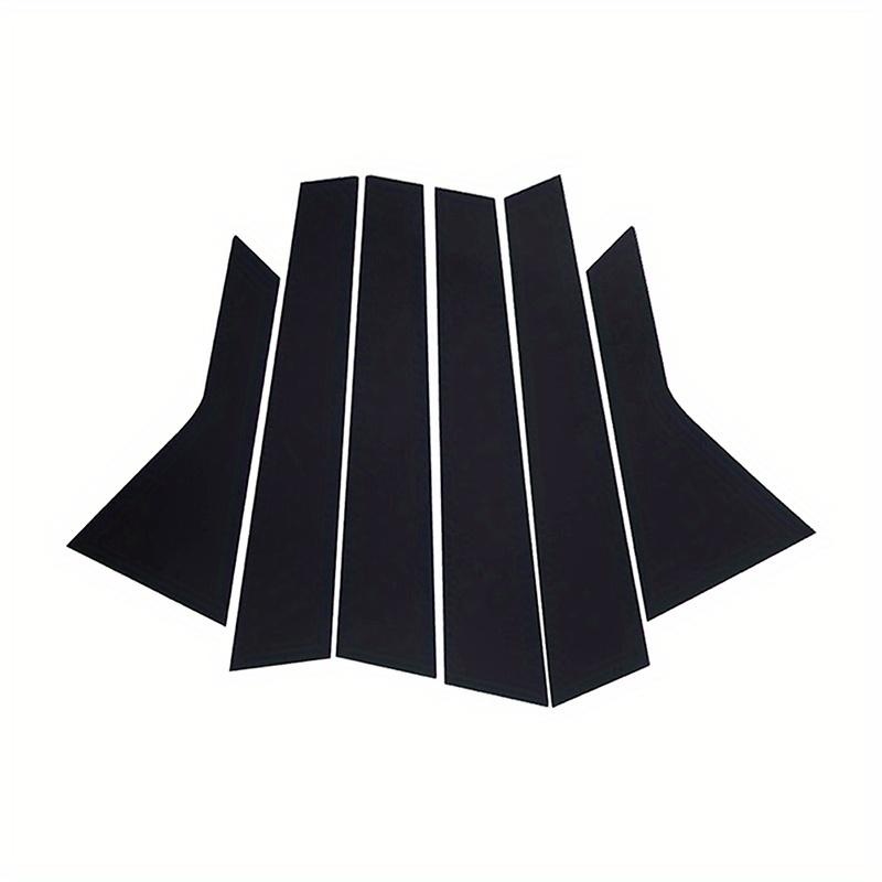 6 шт. для Nissan Qashqai J10 2008 2009-2013 Накладки на стойки оконных стоек, Дверные молдинги, Наклейки, Автомобильная накладка на стойки B и C, Декаль, Глянцевый черный