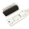 Francfranc Salon Vibrating Ion Hairbrush, White, Negative Ions, Battery-Operated, Electric Brush, Scalp Care, Gift