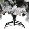 Artificial Christmas Tree with Pine Cones and Snow Effect 225 cm PVC & PE