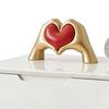 Heart Shape Gesture Sculpture Resin Hand Figurine Love Desk Decoration for Mantel