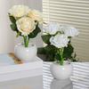 Роза Ночник Искусственный цветок Светодиодная прикроватная лампа Настольная лампа Искусственная роза с керамической вазой Романтичный