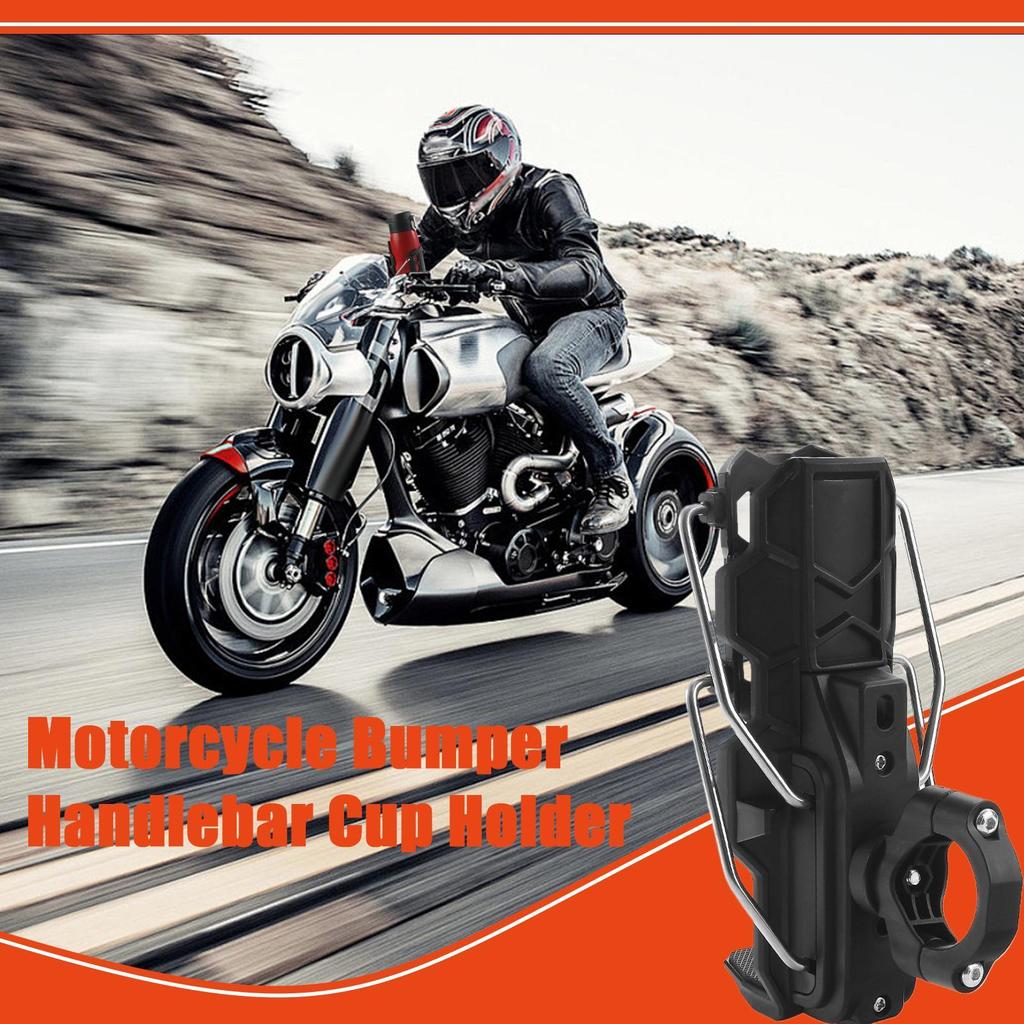 black Motorcycle Cup Holder Support Quick Release Adjustable Water Bottle Holder Handlebar Mirror Stand For MTBs Road Cycling