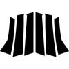 6Pcs for Peugeot 308 SW/Touring 2007-2014 Car Door Window Pillar Center Post Trim Stickers Black Auto Styling Accessories