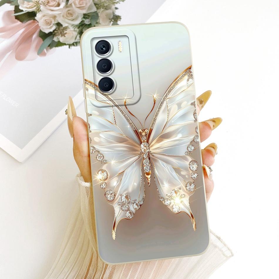 Для Infinix Zero 5G 2023 X6815C X6815D Милый Кот Цветок Мультяшный Чехол для Телефона Для Infinix Zero 5G (2023) Мягкие силиконовые бамперы