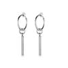 New Personal Titanium Steel ,A Long Strip Retro Earrings ,Men 'S Simplicity Without Earless Ear Clip
