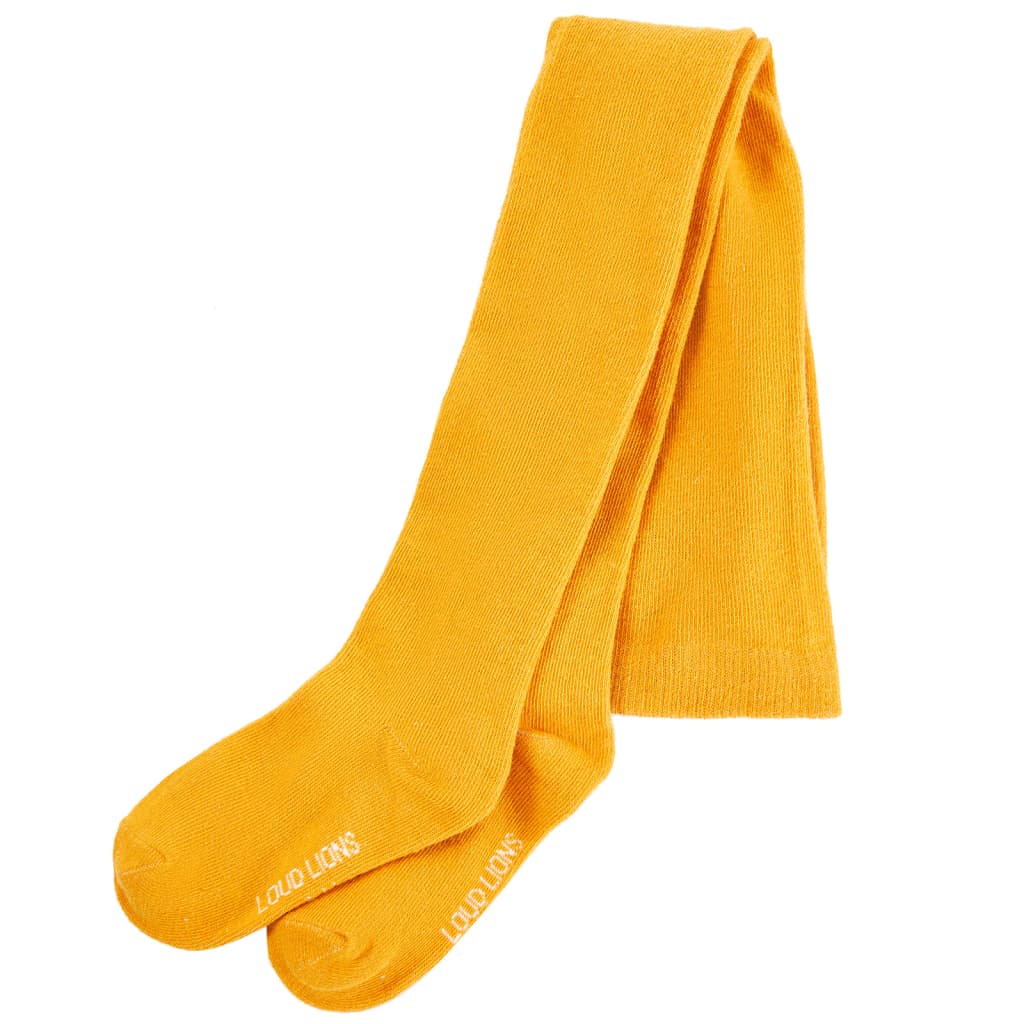 Kids tights in ochre size 116