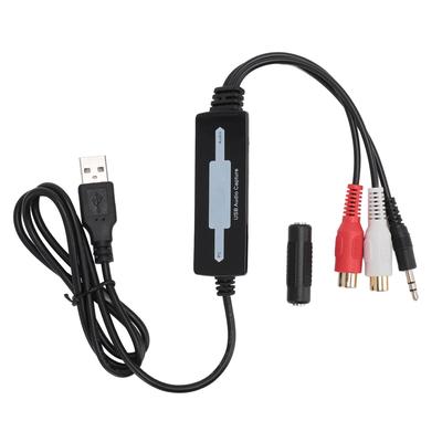 Адаптер USB 2.0 для захвата звука, вход 3,5 мм, карта захвата звука для конвертера кассет в MP3 для Win7
