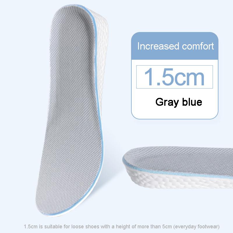 NO.8 Height Increase Insoles for Men Women Shoes Flat Feet Arch Support Orthopedic Insoles Sneakers Heel Lift Memory Foam Shoe Pads