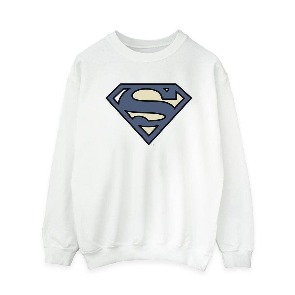 DC Comics Womens/Ladies Superman Indigo Blue Logo Sweatshirt