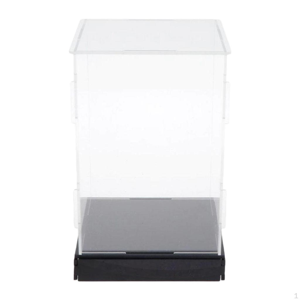 Acrylic Countertop Display Case, Sturdy Cube, Transparent, for Model Cars And Figurines.