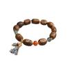Hainan Green Agarwood Scarred Bead Bracelet: Natural Fragrance & Chinese Style Women's Cultural Gift