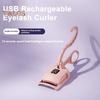 Electric Heated Eyelash Curler Anti-Burn Heated Lash Curler Fast Heating Eyelash Tool Rechargeable Lash Clipper for All Eye Shapes