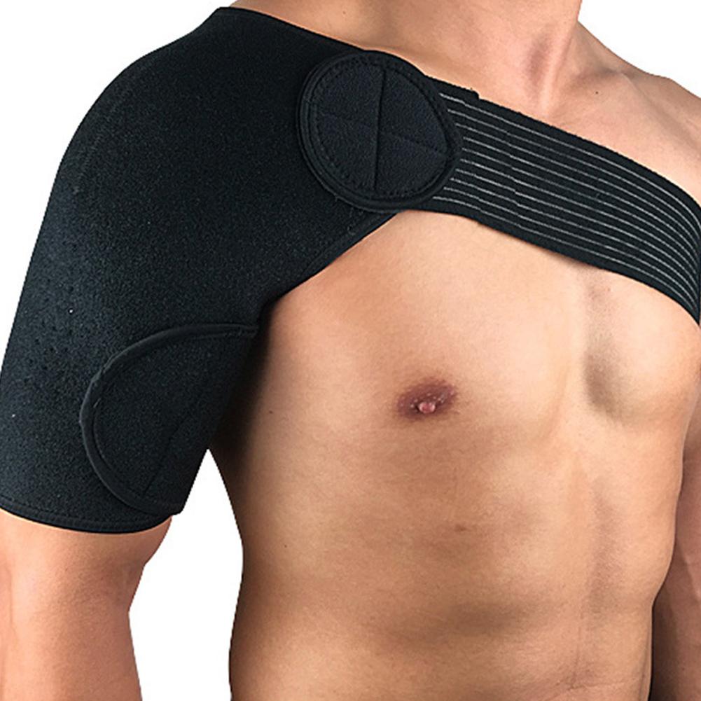 1 шт. Регулируемый спортивный пояс для поддержки плеча, черный и полосатый, для мужчин, B L6C6